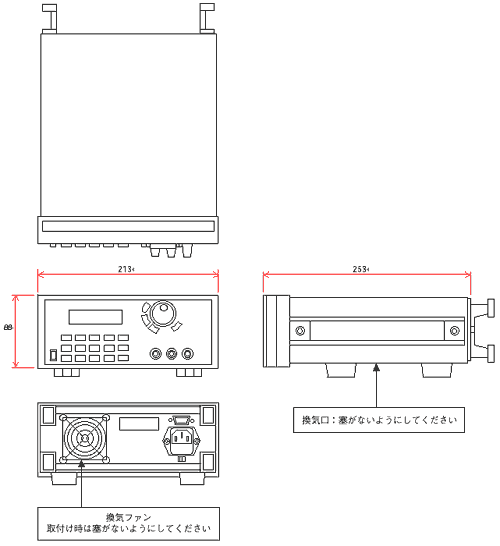 アレイ 364XAシリーズ 寸法